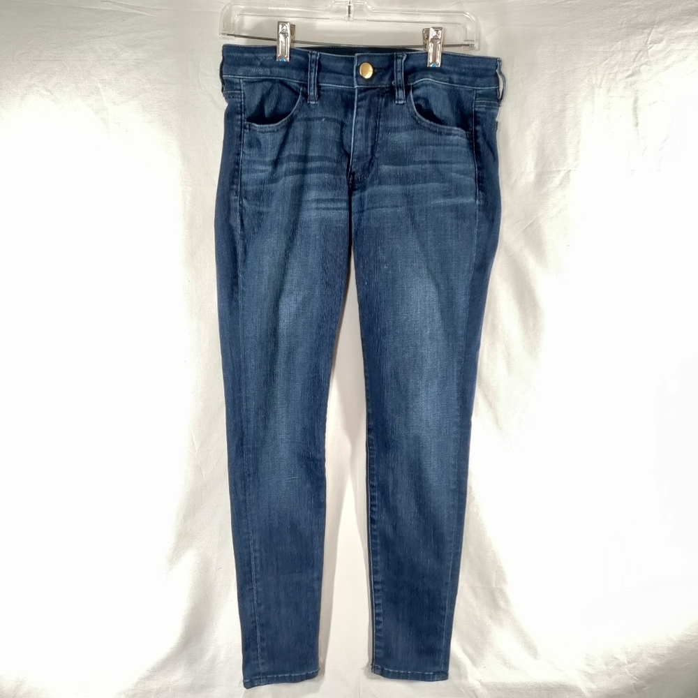 American Eagle Jegging Womens Sz 6 Super Super Stretch Mid Rise Dark Blue